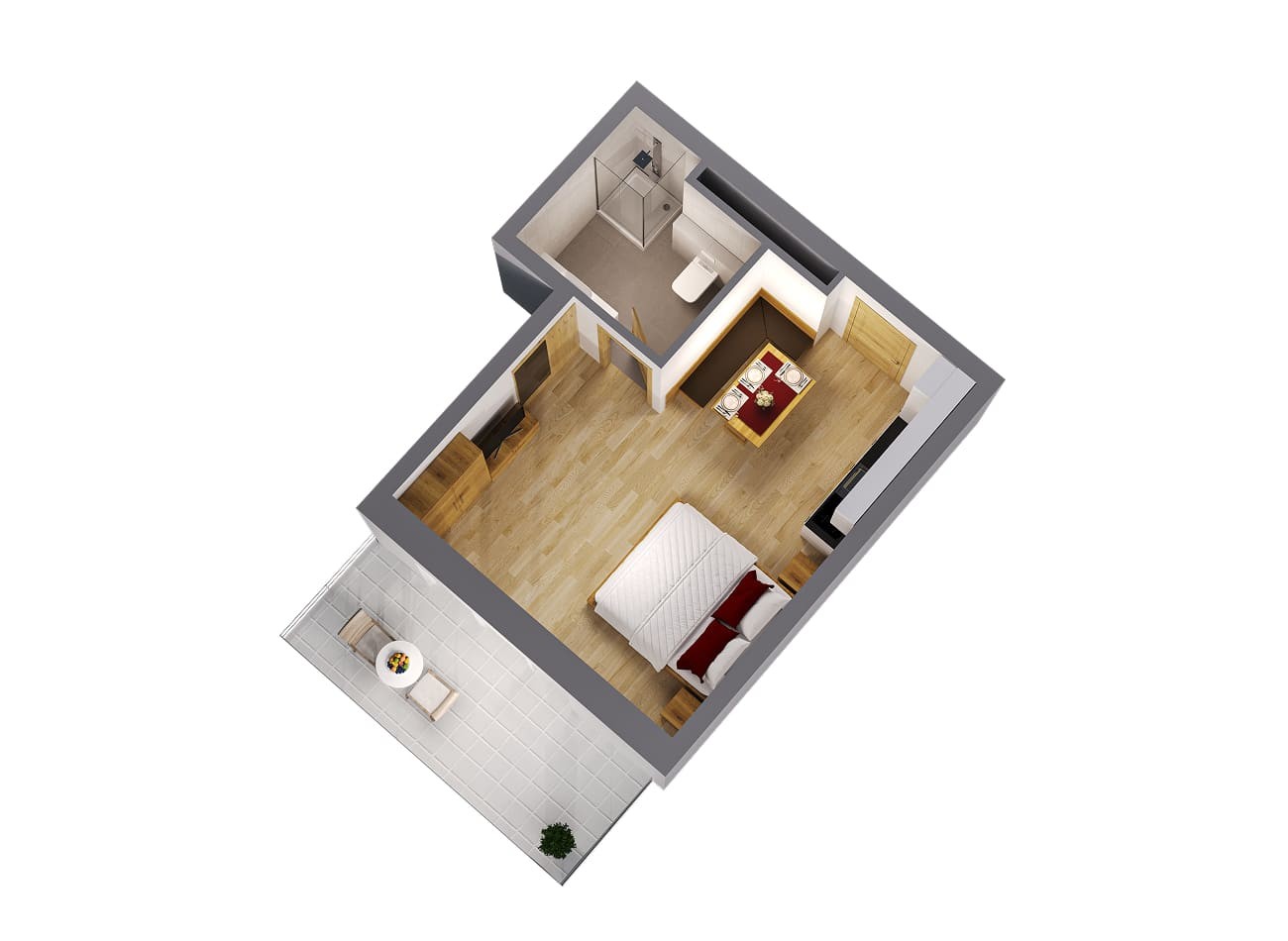 Grundriss Studio D1