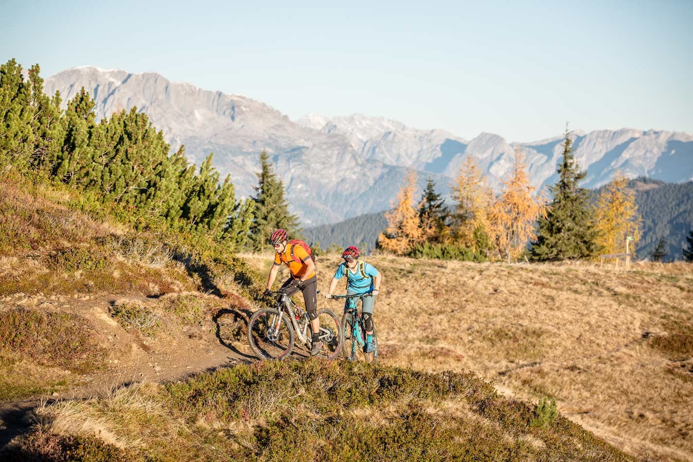 Mountainbiking auf den Bergen rund um Wagrain
