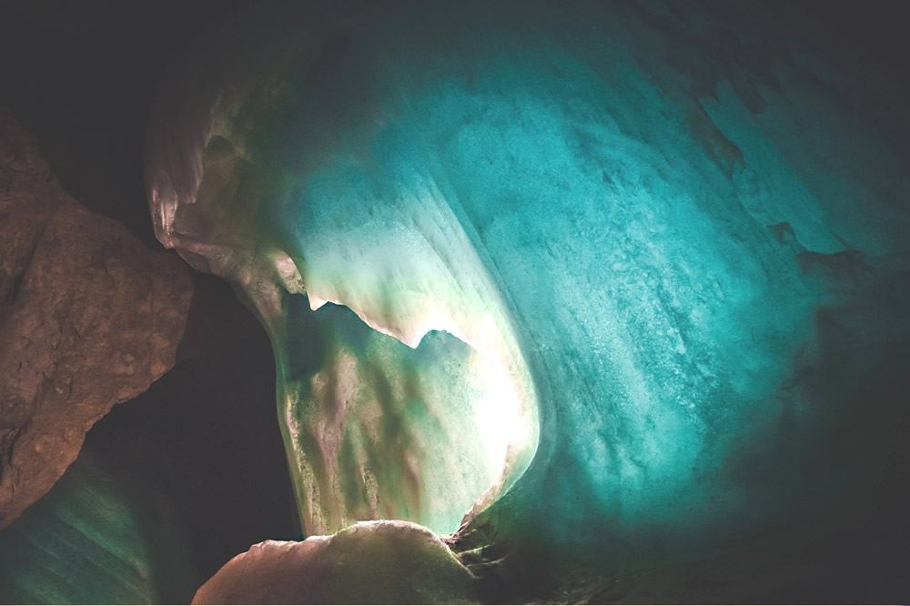 Eisriesenwelt ice cave in Werfen 