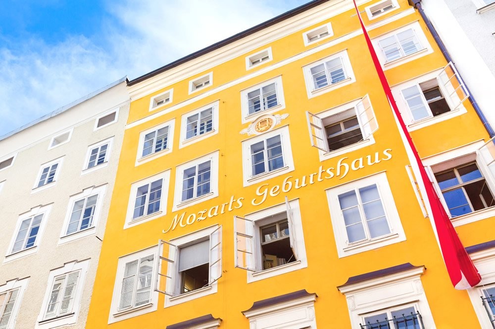 Mozart's birthplace in Salzburg