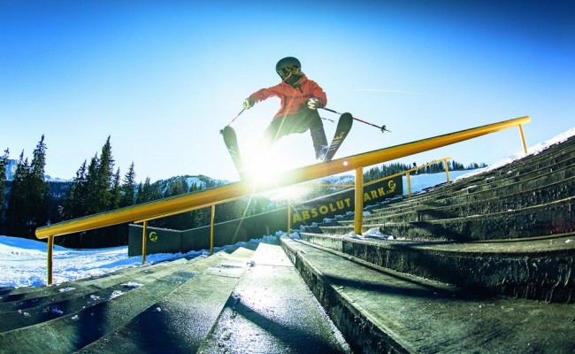 Action at the Absolut Park snowpark in Flachauwinkl-Kleinarl  (© Absolut Park / Shuttleberg GmbH & Co. KG)