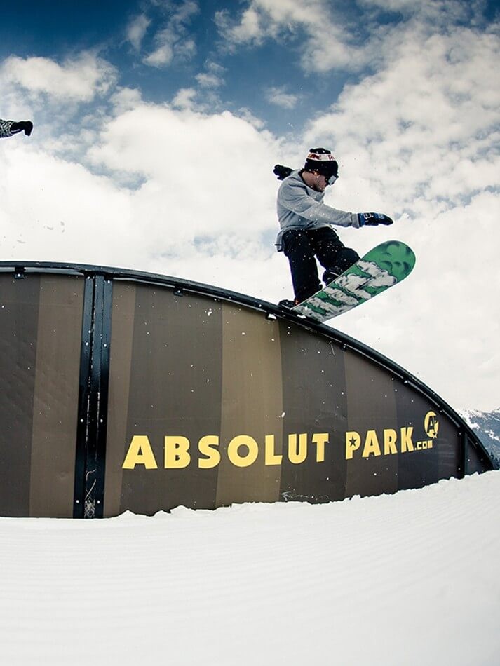 Actionreiche Spr&uuml;nge und Freestyle-Erlebnisse im Absolut Park nahe Wagrain &copy; Wagrain-Kleinarl Tourismus