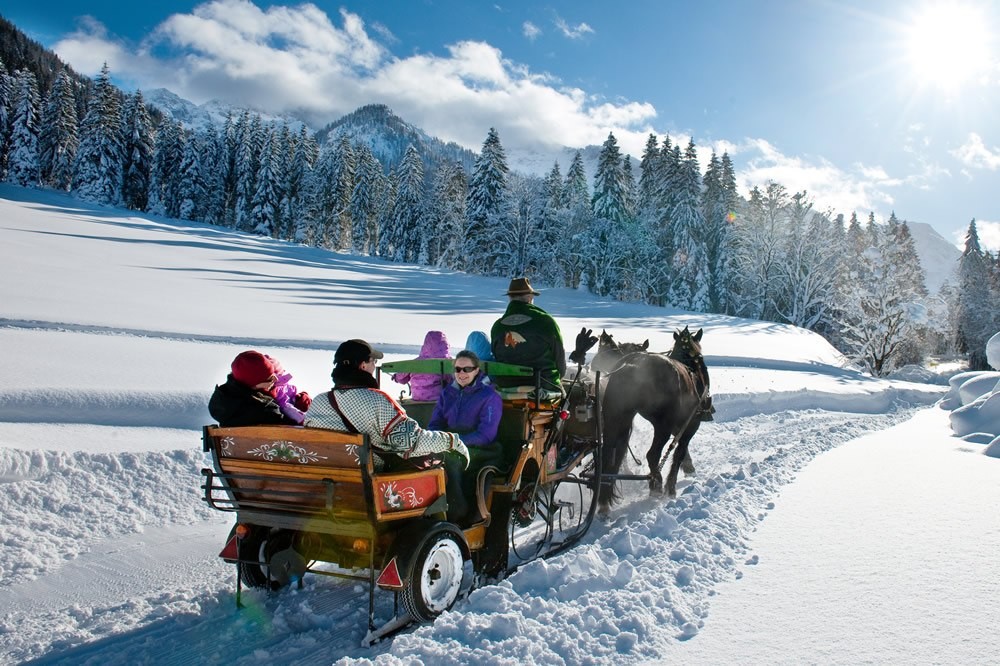 Horse-drawn sleigh ride in Wagrain in the Salzburger Land